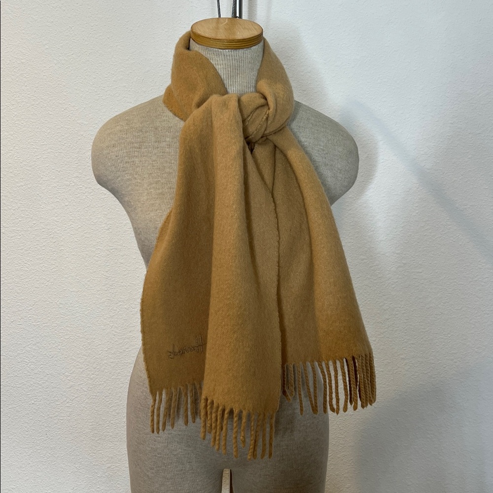 Harrods Wool Fringe Scarf